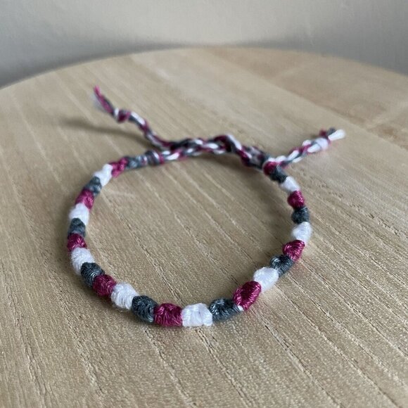 Esmeray Bracelet, anklet, trendy, comfortable, tie, embroidery thread, woven, gi - Picture 1 of 1